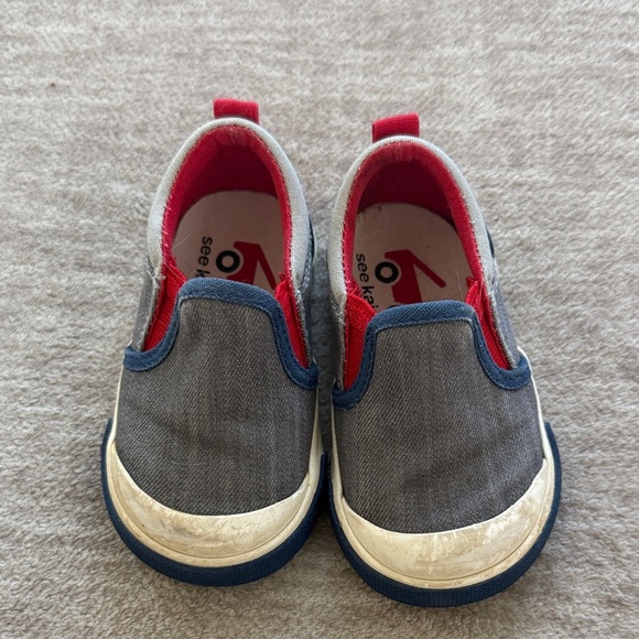 See Kai Run Other - See Kai Run Gray and Navy Kids Sneakers